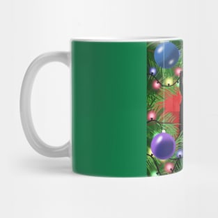 The Collie and the Christmas Tree Mug